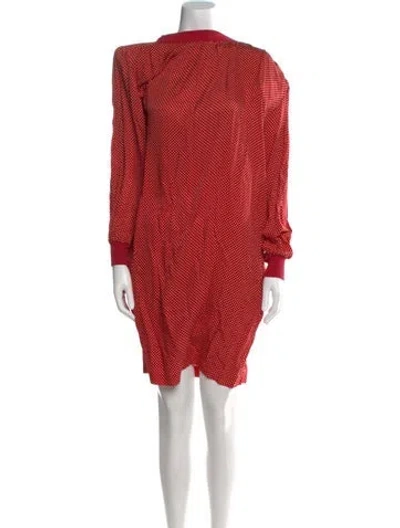 Pre-owned Ungaro Ter Vintage Mini Dress In Red