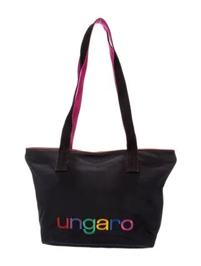 Pre-owned Ungaro Tote In Black