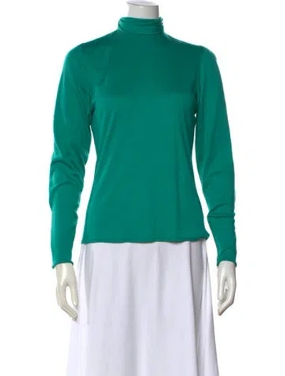 Pre-owned Ungaro Turtleneck Sweater In Green
