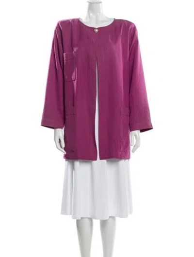 Pre-owned Ungaro Vintage Coat In Purple
