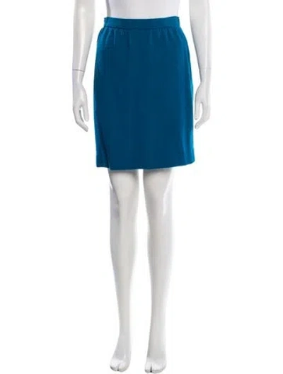 Pre-owned Ungaro Vintage Mini Skirt In Blue