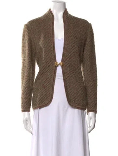 Pre-owned Ungaro Vintage Tweed Pattern Sweater In Brown/neutrals