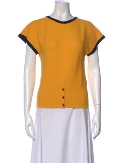 Pre-owned Ungaro Vintage Wool Top In Yellow