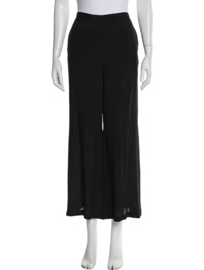 Pre-owned Ungaro Wide Leg Pants In Black