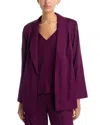 Ungaro Rhinestone Wrap-front Jacket In Purple