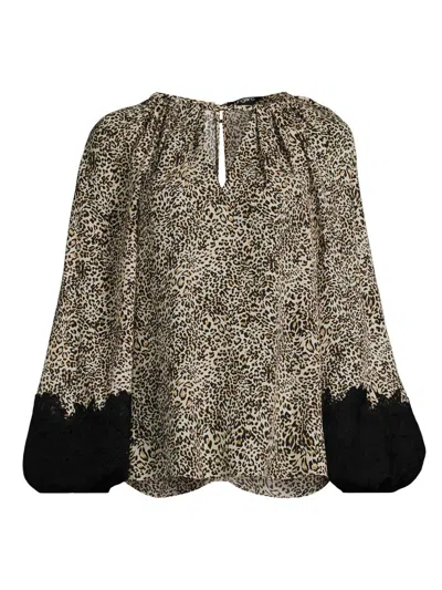 Ungaro Women's Abi Leopard-print Silk Georgette Blouse In Animal Print