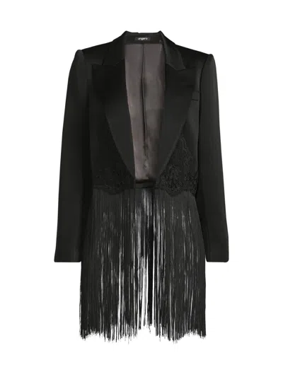 Ungaro Women's Alma Fringe Blazer In Black