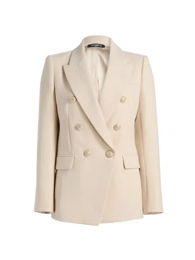 Ungaro Women's Amber Stretch Crepe Double-breasted Jacket In Multi