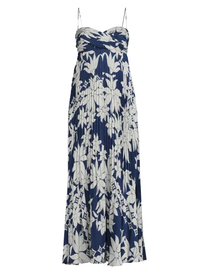 Ungaro Women's Avery Pleated Floral Maxi Dress In Multi