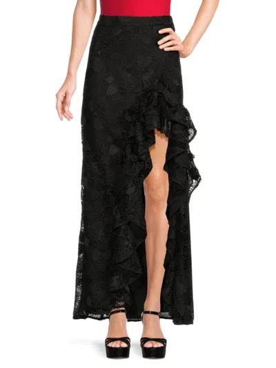 Ungaro Women's Bari Floral Lace Maxi Skirt