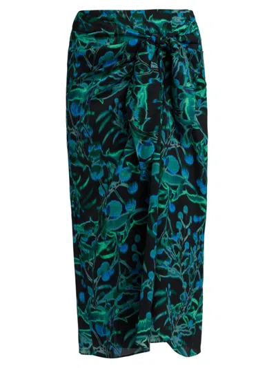 Ungaro Women's Colby Printed Wrap Midi-skirt In Multi