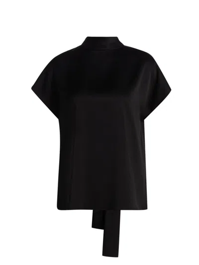 Ungaro Women's Corey Tie-detail Satin Blouse In Black