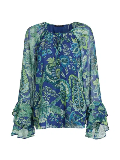 Ungaro Women's Darby Paisley Chiffon Blouse In Multi