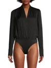 Ungaro Delilah Silk-blend Bodysuit In Black