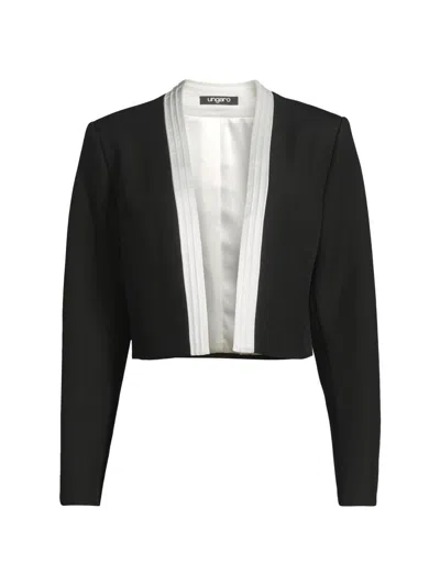 Ungaro Women's Eve Crop Tuxedo Jacket In Multi