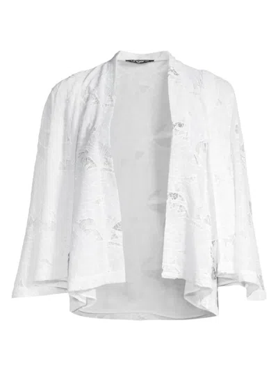 Ungaro Women's Giada Embroidered Chiffon Jacket In White