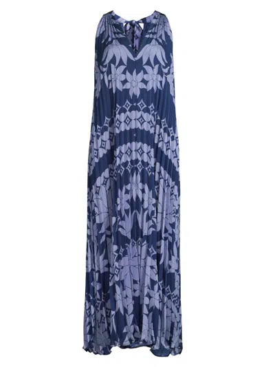 Ungaro Women's Hallie Floral Pleated Midi-dress In Multi