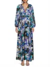 Ungaro Abstract Metallic-print Maxi Dress