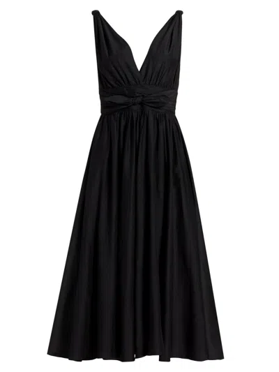Ungaro Women's Josie Cotton & Silk Midi-dress In Black