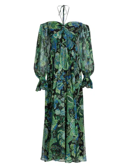 Ungaro Women's Kelsey Halterneck Maxi Dress In Multi
