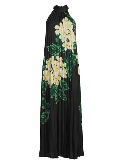Ungaro Women's Lester Floral Pleated Maxi Dress In Multi