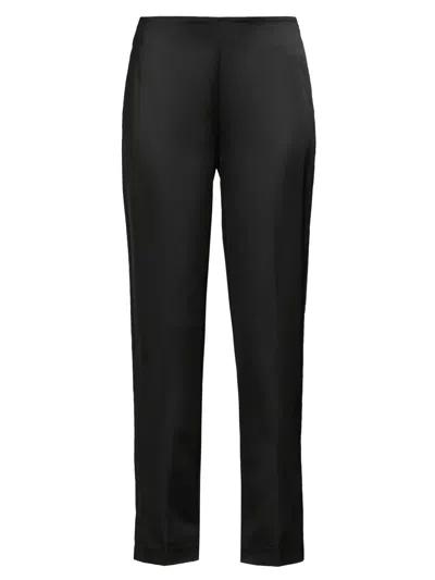 Ungaro Women's Pearson Satin Cigarette Pants In Black