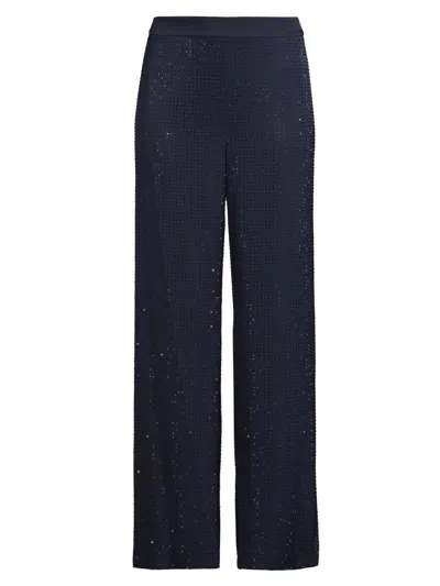 Ungaro Women's Poppi Hotfix Pants In Blue