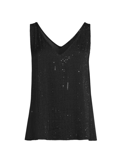 Ungaro Women's Rosie Hotfix Crystal Blouse In Black