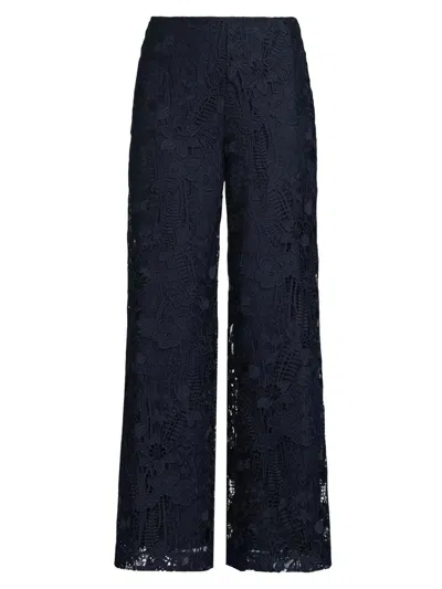Ungaro Women's Stella Lace Trousers In Blue