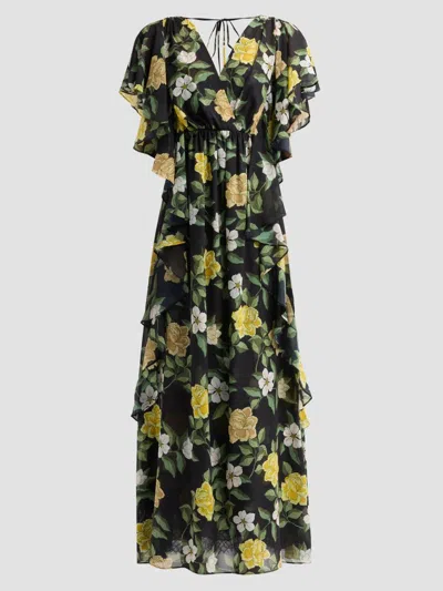 Ungaro Women's Sylvie Chiffon Ruffle Gown In Animal Print