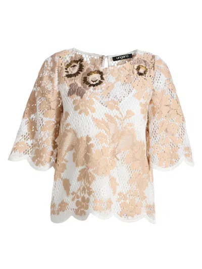 Ungaro Women's Wren Floral Lace Blouse In Multi