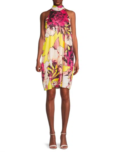 Ungaro Women's Zoey Floral Halterneck Dress In Multi
