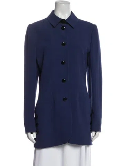 Pre-owned Ungaro Wool Blazer In Blue