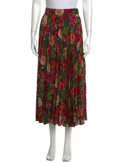 Pre-owned Ungaro Wool Long Skirt In Multicolor