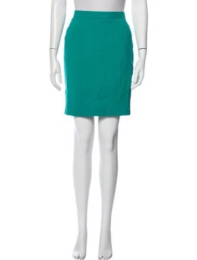 Pre-owned Ungaro Wool Mini Skirt In Green