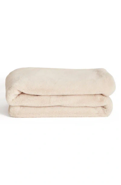 Unhide Lil' Marsh X-small Plush Blanket In Beige Bear