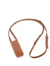 Unif Leather-strap Perfume Bag In Brown