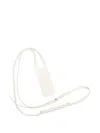 Unif Leather Strap Perfume Bag In White