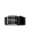 Uniform Belt Leather Belt Black In Black