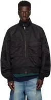 Uniform Bridge Black G8 Wep Bomber Jacket In Black