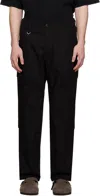 Uniform Experiment Black Tactical Cargo Pants In Black