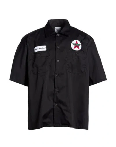 Uniform Experiment Man Shirt Black Size 2 Polyester, Cotton