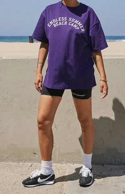 Uniform Journal Men's Endless Summer Beach Camp T-shirt In Purple