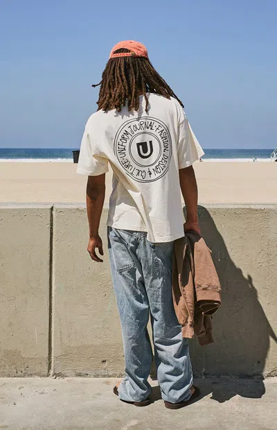 Uniform Journal Men's Fashion Design Culture T-shirt In Off White