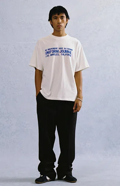 Uniform Journal Men's Independent Voice T-shirt In White