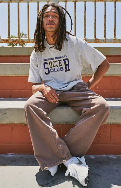 Uniform Journal Men's Soccer Club T-shirt In Heather Gray
