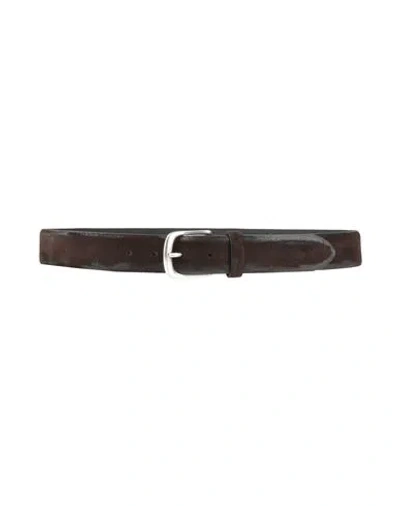 Uniform Man Belt Dark Brown Size 38 Leather