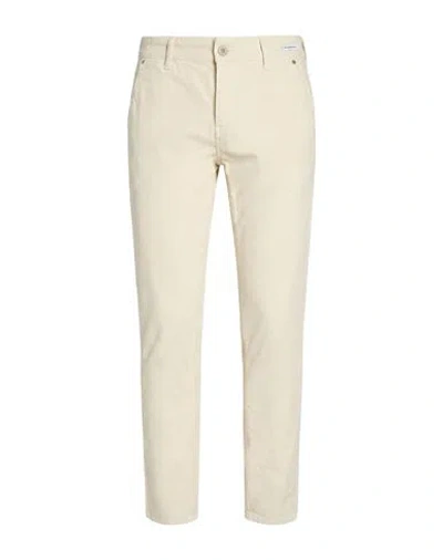 Uniform Man Pants Ivory Size 29 Cotton, Modal, Elastane In White