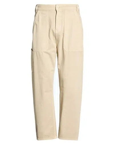 Uniform Man Pants Khaki Size 34 Cotton, Recycled Cotton In White