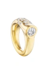 Uniform Object 18k Gold Clustered Diamond Ring In Gold